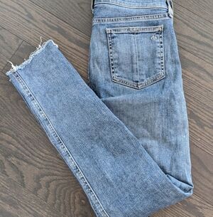 Rag and Bone Light Wash Distressed Skinny